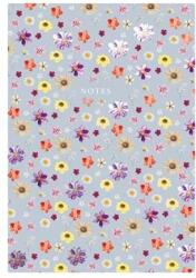 TopTimer Jegyzetfüzet, A5, vonalas, 96 lap, TOPTIMER "Notes", kék virágos (NKN16705) - jatekotthon