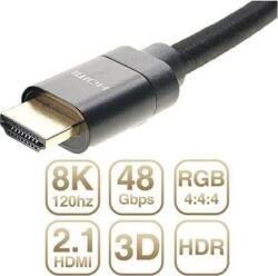  Kábel HDMI - HDMI 2.1 48Gbps 3m 8K Fekete (KAT05123) (KAT05123)