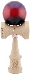 Kendama X Jucarie de indemanare din lemn, Kendama X, Flippy Big Cups V2, Super Sticky, 18 cm, Mov, Rosu, Negru