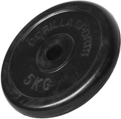 Gorilla Sports Gumírozott súlytárcsa 5 kg (100545-00008-0010) - kokiskashop Súlytárcsa
