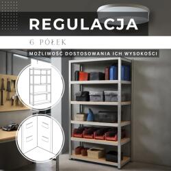 Springos Fém polc 225x110x50cm HA5213 (HA5213)