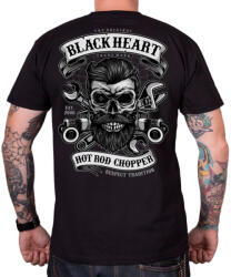 Black Heart Póló BLACK HEART Respect Tradition fekete L
