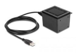 Delock USB vonalkódolvasó 1D és 2D vezetékes helyhez kötött telepítéshez német verzió (90600) (90600)
