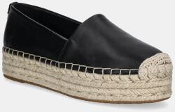 MICHAEL Michael Kors bőr espadrilles Lynn fekete, platformos, 40S5LYFP1L. 001 - fekete Női 39
