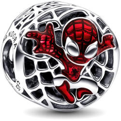 Pandora Moments Marvel szárnyaló Pókember Ezüst Charm - 792350C01 (792350C01)