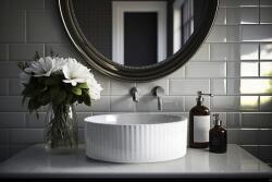 INVENA Invena, kerek kerámia mosdó 360x360x120 mm, fényes fehér, INV-CE-63-001-C (INV-CE-63-001-C)