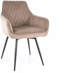  Scaun de masa MARLO VELVET bej