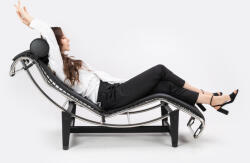  King Home Divano Pihenőszék Valódi Bőr Fekete Ergonomikus (KHM-KH1501100100)