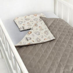 Scamp velvet ágynemű garnitúra 75x100 cm - Beige Animals