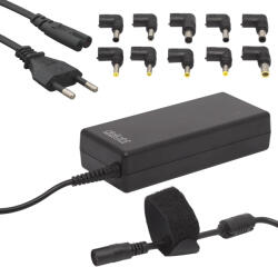 Delight Univerzális laptop/notebook töltő adapter tápkábellel (55360) - platinashop