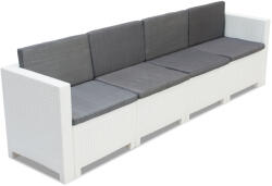 BICA Négyüléses techn rattan kerti kanapé Colorado fehér Bica (BC9016-90192BL)