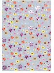 TopTimer Jegyzetfüzet, A5, vonalas, 96 lap, TOPTIMER "Notes", kék virágos (NKN16705) - tintasziget