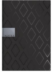 TopTimer Jegyzetfüzet, A5, vonalas, 96 lap, TOPTIMER "Notes", fekete gyémánt (NKN16710) - tintasziget