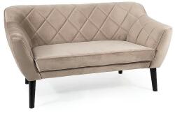 SIGNAL MEBLE KARO 2 bársony kanapé | wenge Szín: Sötét bézs / Bluvel 40