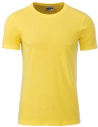 Daiber Tricou clasic pentru bărbați din bumbac organic 8008 - Galbenă | XL (8008-1755668)