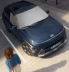 Hyundai Kona szélvédőtakaró 2023-tól, gyári szélvédőtakaró, fagyvédő, hővédő