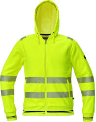 CERVA SHELDON HV Sárga Láthatósági kapucnis pulóver - 4XL (0306014770007)