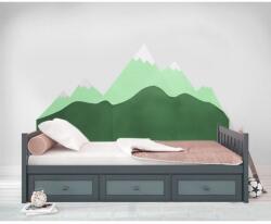 VYLEN Habvédő az ágy mögötti falra Hegyek - zöld
