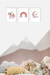 VYLEN Habvédő az ágy mögötti falra Hegyek - bézs