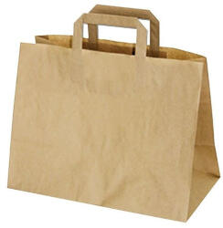 HoReCa Papírtáska szalagfüles natúr - 32x17x27cm (PTN32)