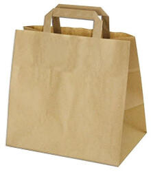 HoReCa Papírtáska szalagfüles natúr - 26x17x26cm (PTN26)