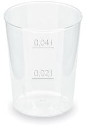 HoReCa Műanyag rövides pohár - PET 2/4cl (MFP)
