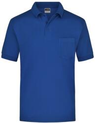 James & Nicholson (Daiber) Férfi galléros póló zsebbel JN026 - Királykék | 2XL (1-JN026-51639)