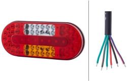 Universal UNISzgk - Hátsólámpa 6F LED 12-24V jobb HELLA