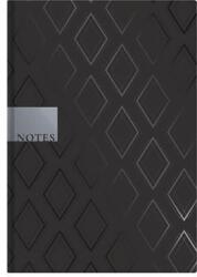 TopTimer Jegyzetfüzet, A5, vonalas, 96 lap, TOPTIMER "Notes", fekete gyémánt (NKN16710) - pritone
