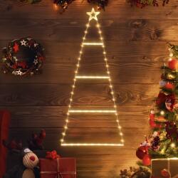 Sekey Mikulás létra csillaggal 1m Led karácsonyfa 70 Led Meleg fehér Salcar (WL62)