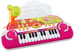 Bontempi mini szintetizátor mikrofonnal pink (122972)