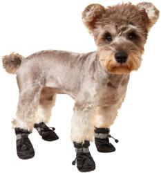  Egyszerű téli kutyacipő, fekete, S-es