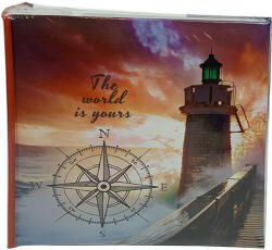 P&O Könyvkötésű bedugós fényképalbum - 200 db 10x15 cm képhez - Világítótorony/iránytű (BBM46200-M227-228VILAGITOTORONY)