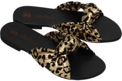 Darbut 7884/2070 Papucs 39 Arany Színű Csomóval, Párduc Mintás (7884/2070)