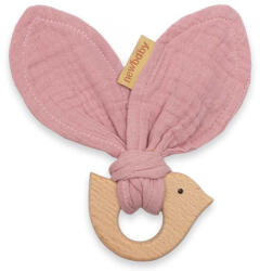 NEW BABY Baba rágóka madárral New Baby Bird pink