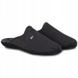  Férfi papucs Neles C70-7724 Gris szürke kockás bélelt MÉRET. 45 (C70-7724 GRIS)