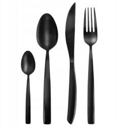 Orion Evőeszköz szett acél fekete 6 személyes Black 24 db-os (164164)
