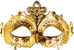  Farsangi maszk, álarc -arany(MAS22-019c)