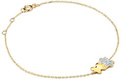 SAVICKI Brățară Celebrity puzzle aur 585 cu diamant alb 0.02 ct 18 cm