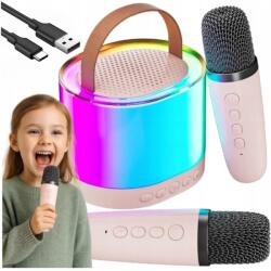 XPart Mikrofon Vezeték Nélküli Hangszóró Rgb Bluetooth Karaoke Szett 2 Mikrofon (ZESTAW DO KARAOKE)