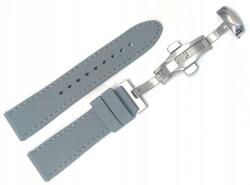 Guess Szürke Szilikon Óraszíj Guess 22 mm Pillangó Csattal (CS1002S12)