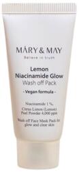 Máry & May Lemon Niacinamide Glow Wash off Pack világosító agyagmaszk 30g