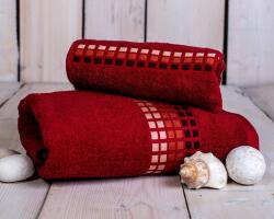 Jahu Frottír törölköző Darwin, bordó, 70x140cm