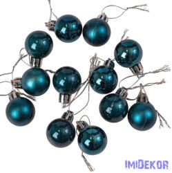  Karácsonyi gömb szett 12 db-os 2, 5cm - Éjkék
