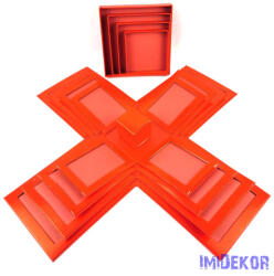 Meglepetés doboz többrétegű - Piros