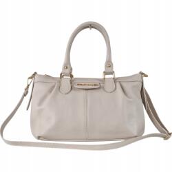 Massimo Connti Massimo Contti kézitáska klasszikus valódi bőr bézs válltáska (770BE)
