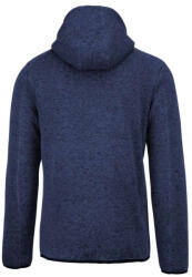 Proact PA365 kapucnis cipzáras vastag férfi pulóver bolyhos belsővel Proact, Navy Melange-M (pa365nvm-m)