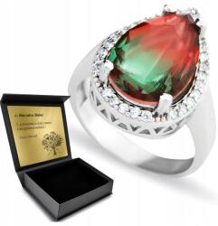 Ottomania Ezüst Gyűrű 925 Cirkónia És Turmalin Ékszerek Nőknek Gravírozás (R074p_10r)