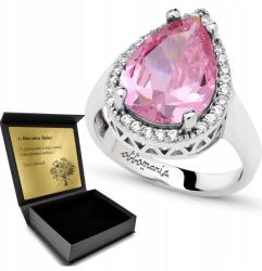 Ottomania Ezüst Gyűrű 925 Cirkónia Topáz Ékszerek Nőknek Gravírozás Ajándék (R107p_26r)