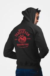  D&b Unisex Hoodie ZIPMO00093 Targaryen Fekete-Méret L
